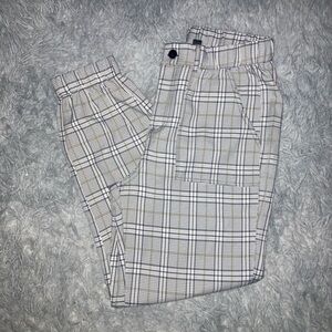 Plaid Tapered Women’s Pants